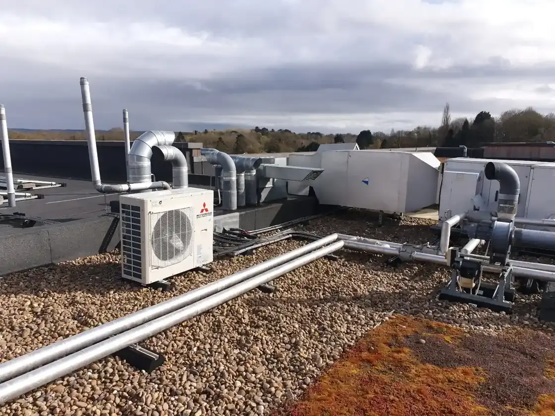 Ernest Air Cooling project gallery showcasing residential and commercial air conditioning installations across Sussex