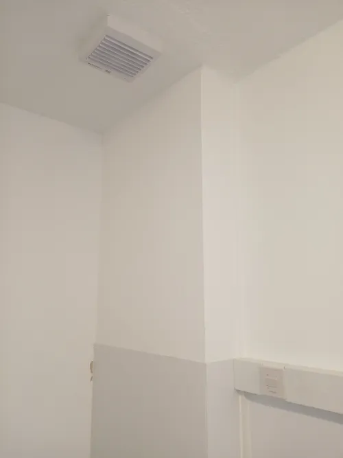 Ceiling extract fan in dental clinic