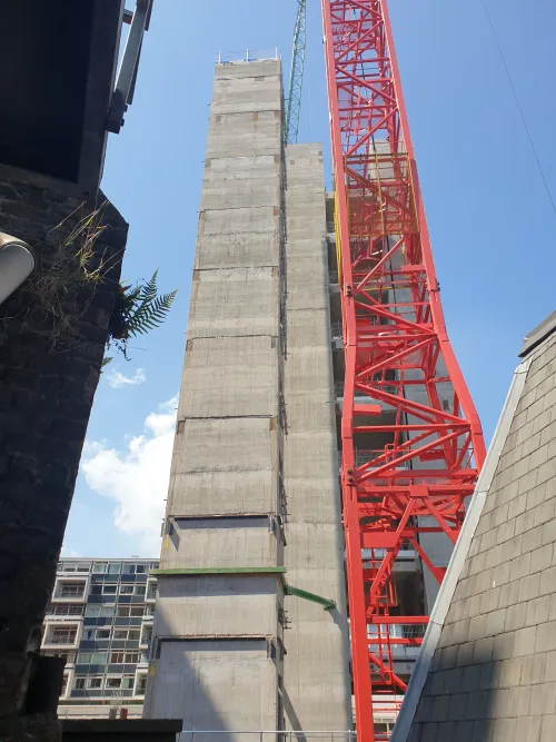 Daikin VRV installation crane lift Oxford Street