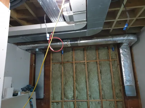 MVHR flow return to external grilles in a South Downs property