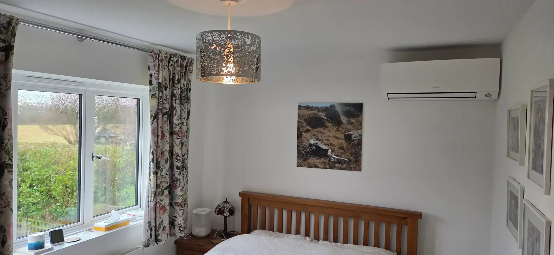 Daikin Emura wall-mounted air conditioning unit in a Worthing home