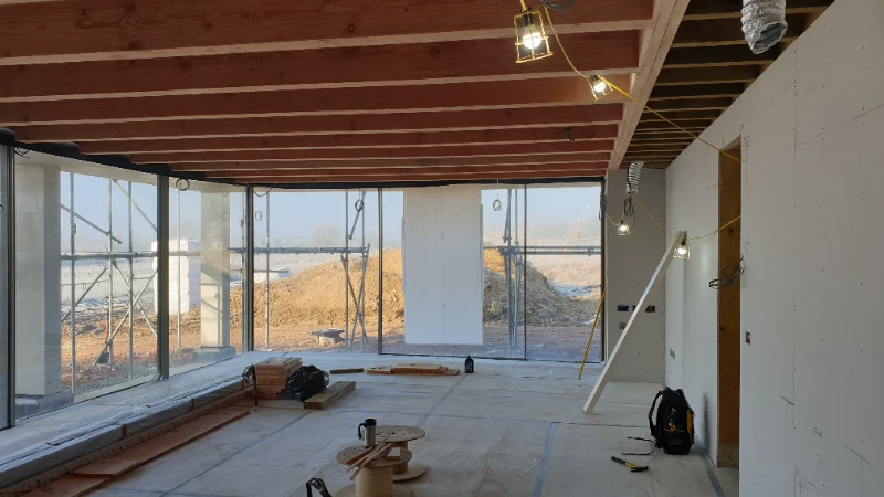 MVHR Installation in a Bespoke Eco Home near Nutbourne Vineyards, Pulborough, West Sussex